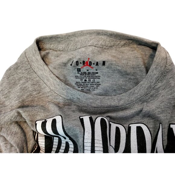 Air Jordan Since 85 Gray Graphic T-Shirt Size M Cotton Blend Crew Neck Short Sle - Picture 2 of 4